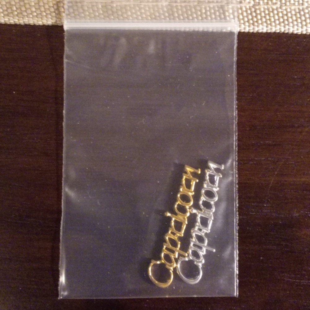 NEW CAPRICORN ZODIAC GOLD & SILVER TONE 3D METAL NAIL CHARMS (2PCS) - Picture 6 of 8